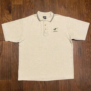 Vintage 90s Australia Kangaroo Embroidered Polo Shirt